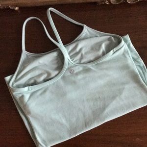 Mint green Lululemon power y tank